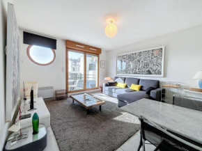 Studio avec Balcon et Parking à 50m de la Plage, Centre de Granville - FR-1-361-337